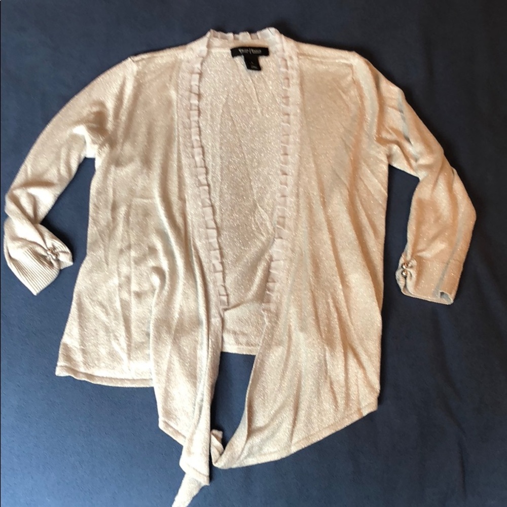 Silver shrug, size S, white house black market